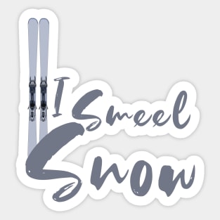 I Smell Snow Sticker